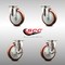 Service Caster 5 Inch 316SS Maroon Polyurethane Wheel Swivel Top Plate Caster Brakes SCC, 2PK SCC-SS31620S514-PPUB-MRN-2-TLB-2 - alternate 5